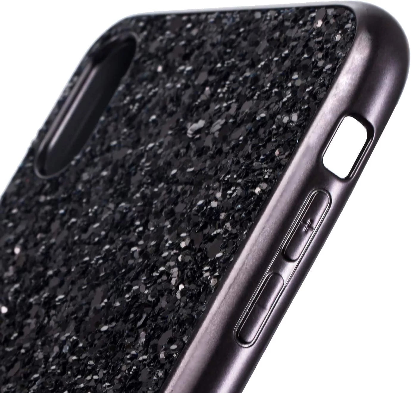 Compatible with Iphone Case,Crystal Diamond Glitter Bling Sparkly Soft Shockproof Cover for Women Girls Phone Case (Black,Iphone 11 Pro Max)